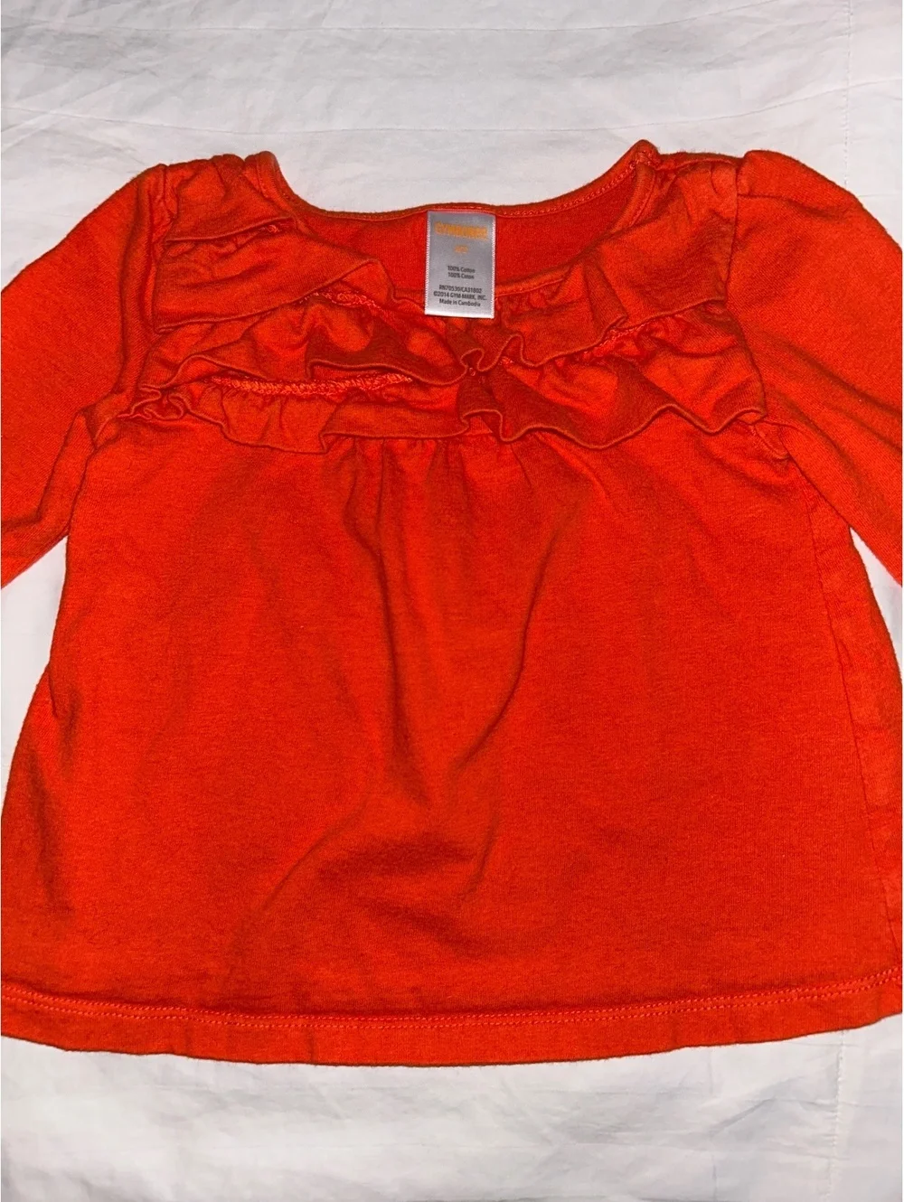 Toddler Girl Gymboree Orange Long Sleeve Sz 2T